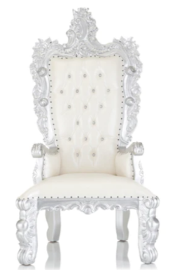 Adult white throne